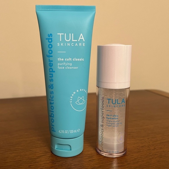 Set of 2: Tula The Cult Classic Cleanser AND 24-7 Ultra Hydration Complex Serum - Picture 1 of 6